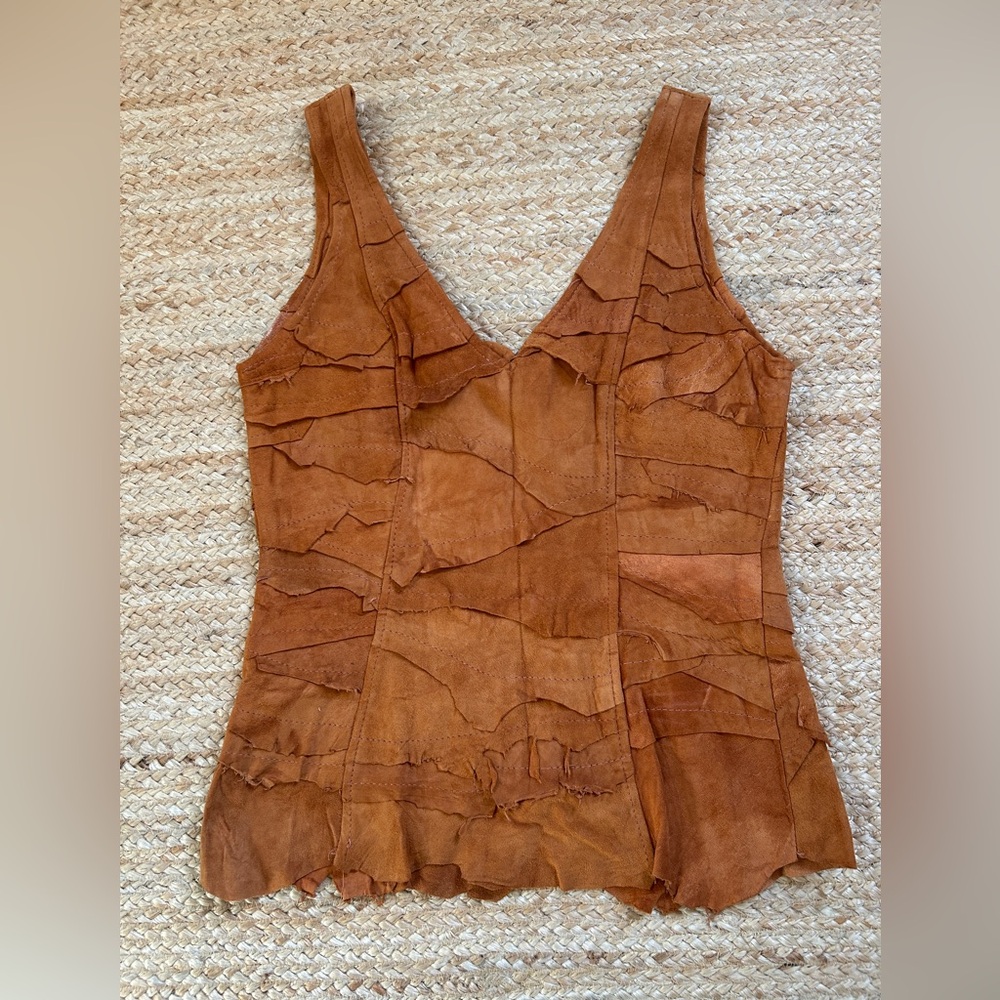 Leather  Top
